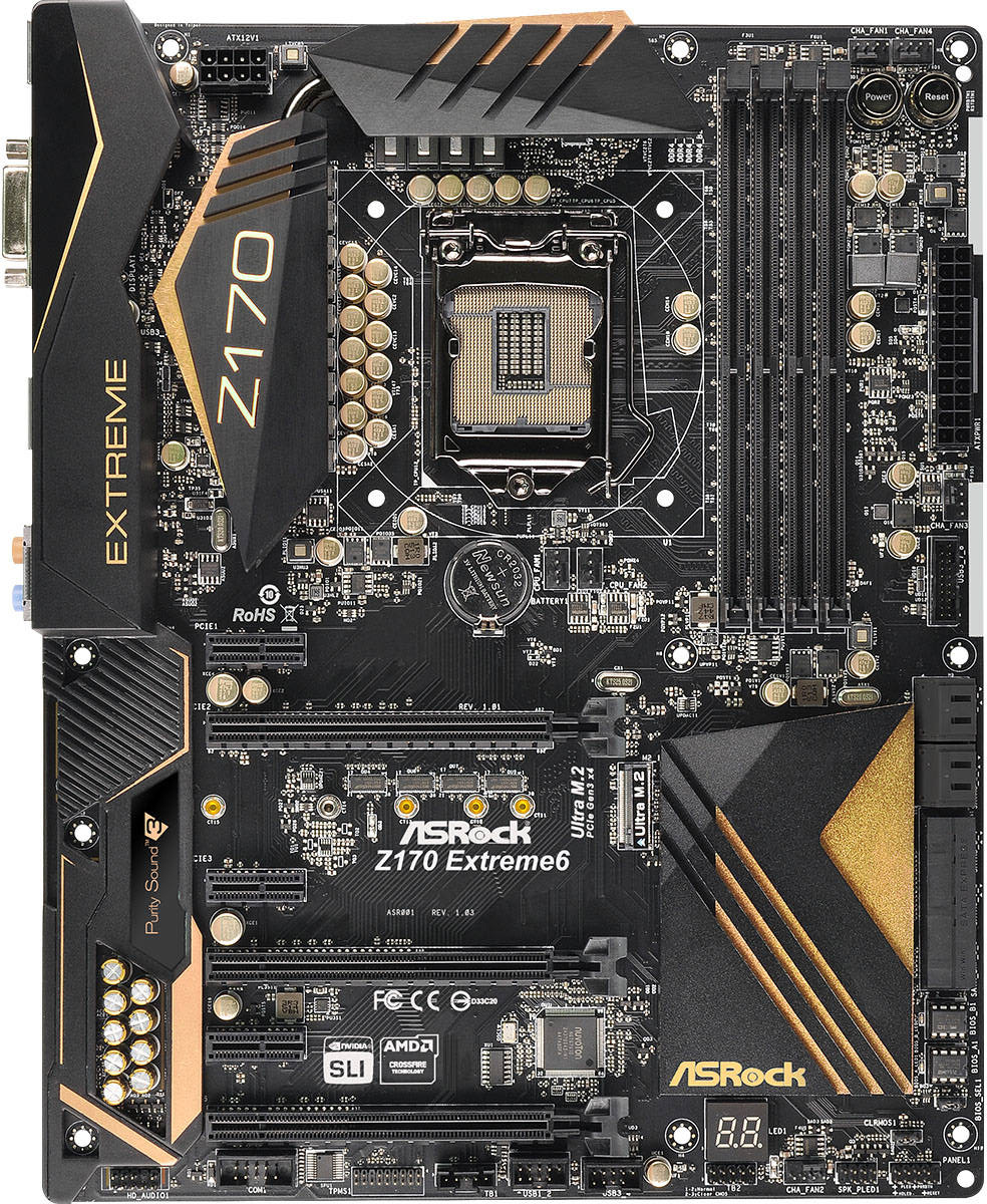 Asrock Z170 Extreme6 - Motherboard Specifications On MotherboardDB